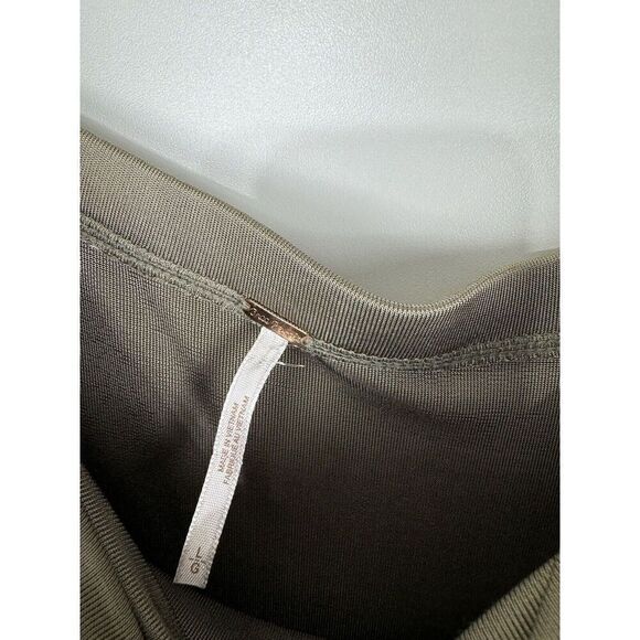 Free People Women's Smoke & Mirrors Faux Wrap Skirt Green Size Large - Picture 5 of 6